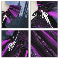 Skelet Heksekjole med tilbehr 