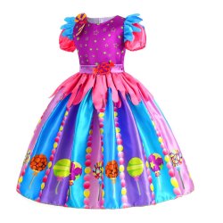 Lang Slikprinsesse kjole inkl. hrbjle