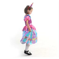 Lang Slikprinsesse kjole inkl. hrbjle