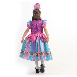 Lang Slikprinsesse kjole inkl. hrbjle