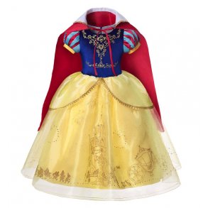 Snehvide kjole inkl. kappe