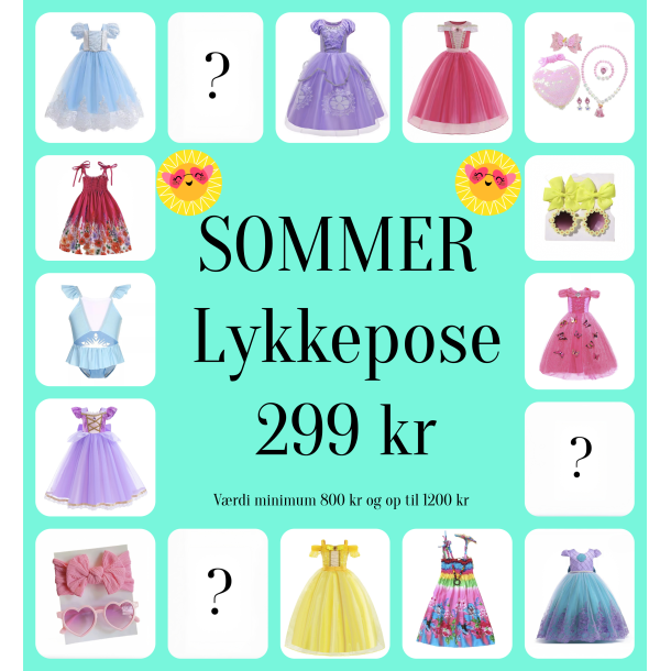 SOMMER Lykkepose vrdi minimum 800 og op til 1200 kr - SIDSTE F STK