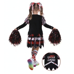 Zombie Cheerleader kostume inkl. tilbeh�r - OBS Forudbestilling til levering medio/ultimo september