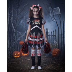 Zombie Cheerleader kostume inkl. tilbeh�r - OBS Forudbestilling til levering medio/ultimo september